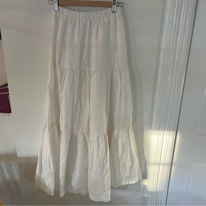 Wilfred Linen Tiered Skirt Small